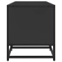 Mueble de TV madera de ingeniería y metal negro 100x35x41 cm von , TV-Möbel - Ref: Foro24-848834, Preis: 94,14 €, Rabatt: %