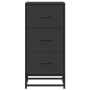 Aparador de madera de ingeniería y metal negro 35,5x35x76 cm von , Sideboards - Ref: Foro24-848944, Preis: 71,49 €, Rabatt: %