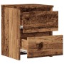 Mesitas de noche 2 uds madera ingeniería envejecida 30x30x40 cm de , Mesitas de noche - Ref: Foro24-855847, Precio: 68,40 €, ...