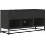 Mueble de TV madera de ingeniería y metal negro 100x35x50 cm by , TV Furniture - Ref: Foro24-848829, Price: 101,51 €, Discoun...