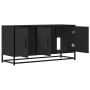 Mueble de TV madera de ingeniería y metal negro 100x35x50 cm by , TV Furniture - Ref: Foro24-848829, Price: 101,51 €, Discoun...