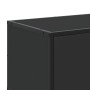 Mueble de TV madera de ingeniería y metal negro 100x35x50 cm by , TV Furniture - Ref: Foro24-848829, Price: 101,51 €, Discoun...