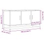 Mueble de TV madera de ingeniería y metal negro 100x35x50 cm by , TV Furniture - Ref: Foro24-848829, Price: 101,51 €, Discoun...