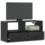 Mueble de TV metal y madera de ingeniería negro 80x31x39,5 cm | Foro24|Onlineshop| Casa, Jardín y Más Foro24.es