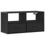 Mueble de TV metal y madera de ingeniería negro 80x31x39,5 cm von , TV-Möbel - Ref: Foro24-848919, Preis: 72,66 €, Rabatt: %