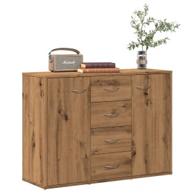 Aparador de madera de ingeniería roble artisan 88x30x64 cm de , Aparadores - Ref: Foro24-855893, Precio: 105,60 €, Descuento: %