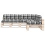 Cushions for pallet sofa, 7 pieces, gray checkered pattern. by vidaXL, Cushions for chairs and sofas - Ref: Foro24-314602, Pr...