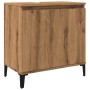 Mueble de lavabo madera de ingeniería roble artisan 58x33x60 cm de , Tocadores de baño - Ref: Foro24-857118, Precio: 56,65 €,...