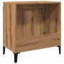 Mueble de lavabo madera de ingeniería roble artisan 58x33x60 cm de , Tocadores de baño - Ref: Foro24-857118, Precio: 56,65 €,...