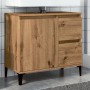 Armario lavabo baño madera ingeniería roble artisan 65x33x60 cm de , Tocadores de baño - Ref: Foro24-857124, Precio: 77,54 €,...