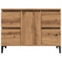 Mueble de lavabo madera ingeniería roble artisan 80x33x60 cm von , Badezimmerwaschtische - Ref: Foro24-857130, Preis: 102,83 ...