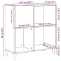 Mueble para discos madera ingeniería roble artisan 84,5x38x89cm von , CD- und DVD-Speicher - Ref: Foro24-857172, Preis: 91,86...