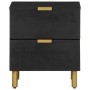 Mesitas de noche 2 uds madera maciza de mango negro 40x33x46 cm de , Mesitas de noche - Ref: Foro24-4017647, Precio: 157,69 €...