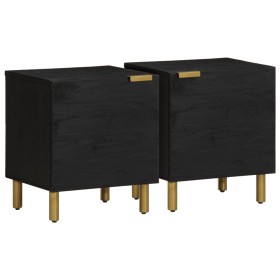 Comprar Mesitas de noche 2 uds madera maciza de