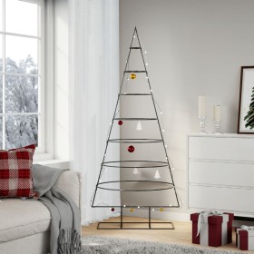 Árbol de Navidad para decoración metal negro 180 cm de , Arboles de navidad - Ref: Foro24-4018949, Precio: 51,50 €, Descuento: %