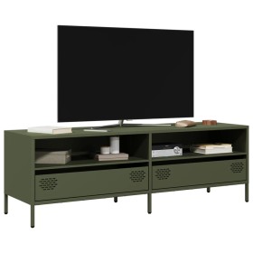 Mueble TV acero laminado en frío verde oliva 135x39x43,5 cm von , TV-Möbel - Ref: Foro24-851338, Preis: 197,28 €, Rabatt: %