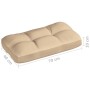 Cojines para sofá de palets 7 piezas beige de vidaXL, Cojines para sillas y sofás - Ref: Foro24-314591, Precio: 203,64 €, Des...