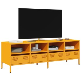 Mueble para TV acero laminado en frío amarillo