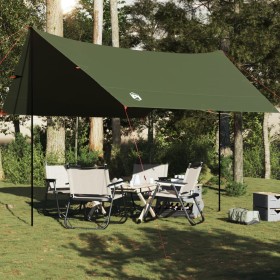 Lona de camping impermeable verde oliva