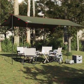 Lona de camping impermeable verde oliva 506x306 cm