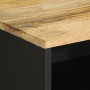 Mesita de noche madera maciza de mango rugosa negro 50x33x62 cm | Foro24|Onlineshop| Casa, Jardín y Más Foro24.es