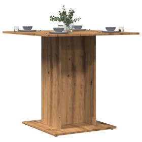 Mesa de comedor madera de ingeniería roble artisan 80x80x75 cm by , Kitchen and dining tables - Ref: Foro24-855811, Price: 68...