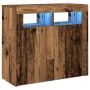 Aparador con luces LED madera ingeniería envejecida 80x35x75 cm von , Sideboards - Ref: Foro24-856361, Preis: 103,58 €, Rabat...