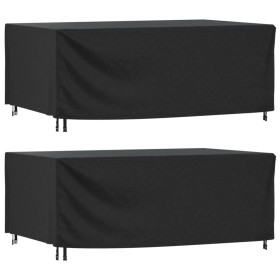 Cubiertas muebles jardín 2 uds impermeable 420D 240x140x90 cm by , Garden furniture covers - Ref: Foro24-3196420, Price: 68,8...