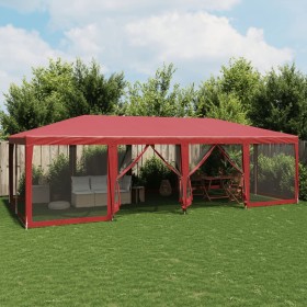 Carpa para fiestas con 12 paredes de malla HDPE