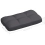 Cushions for pallet sofa 7 units anthracite gray fabric by vidaXL, Cushions for chairs and sofas - Ref: Foro24-314588, Price:...