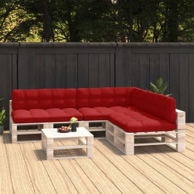 Kissen für Palettensofa 7 Stück rot von vidaXL, Kissen für Stühle und Sofas - Ref: Foro24-314594, Preis: 166,99 €, Rabatt: %