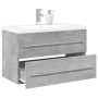 Set muebles de baño 2 piezas madera contrachapada gris hormigón de , Muebles de baño - Ref: Foro24-3324921, Precio: 221,83 €,...