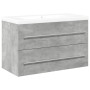 Set muebles de baño 2 piezas madera contrachapada gris hormigón | Foro24|Onlineshop| Casa, Jardín y Más Foro24.es