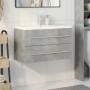 Set muebles de baño 2 piezas madera contrachapada gris hormigón | Foro24|Onlineshop| Casa, Jardín y Más Foro24.es