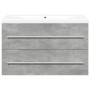 Set muebles de baño 2 piezas madera contrachapada gris hormigón de , Muebles de baño - Ref: Foro24-3324921, Precio: 221,83 €,...