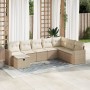 Set de sofás de jardín y cojines 8 piezas ratán sintético beige | Foro24|Onlineshop| Casa, Jardín y Más Foro24.es