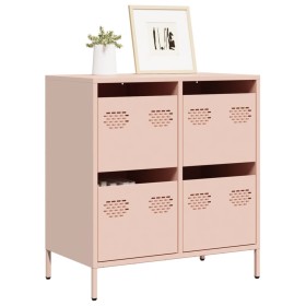 Aparador de acero laminado en frío rosa 68x39x73,5 cm von , Sideboards - Ref: Foro24-851257, Preis: 199,61 €, Rabatt: %