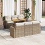 Set sofás de jardín 7 piezas y cojines ratán sintético beige | Foro24|Onlineshop| Casa, Jardín y Más Foro24.es