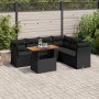 Set de sofás de jardín 7 pzas con cojines ratán sintético negro von , Gartensets - Ref: Foro24-3326932, Preis: 506,65 €, Raba...