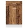 Armario inferior cajón cocina madera envejecida 50x46x81,5 cm by , Kitchen cabinets - Ref: Foro24-856086, Price: 84,39 €, Dis...