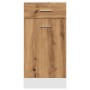 Armario inferior cajón madera roble artisan 40x46x81,5 cm de , Armarios de cocina - Ref: Foro24-856084, Precio: 74,55 €, Desc...