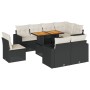 Set de sofás de jardín con cojines 9 pzas ratán sintético negro by , Garden sets - Ref: Foro24-3327052, Price: 636,02 €, Disc...