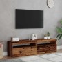 Muebles de TV con luces LED 2 uds madera ingeniería envejecida | Foro24|Onlineshop| Casa, Jardín y Más Foro24.es