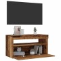 Muebles de TV con luces LED 2 uds madera ingeniería envejecida von , TV-Möbel - Ref: Foro24-856316, Preis: 106,50 €, Rabatt: %