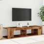 Mueble TV luces LED madera ingeniería envejecida 135x39x30 cm | Foro24|Onlineshop| Casa, Jardín y Más Foro24.es