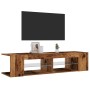 Mueble TV luces LED madera ingeniería envejecida 135x39x30 cm | Foro24|Onlineshop| Casa, Jardín y Más Foro24.es