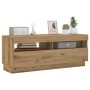 Mueble TV luces LED madera ingeniería roble artisan 100x35x40cm | Foro24|Onlineshop| Casa, Jardín y Más Foro24.es