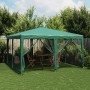 Carpa para fiestas con 8 paredes de malla HDPE verde 4x4 m | Foro24|Onlineshop| Casa, Jardín y Más Foro24.es