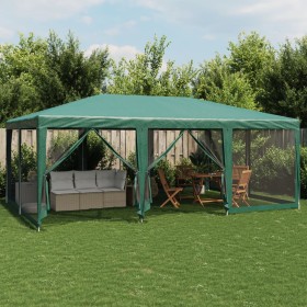 Carpa para fiestas con 10 paredes de malla HDPE