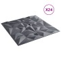 Paneles de pared 24 uds XPS amatista gris 50x50 cm 6 m² | Foro24|Onlineshop| Casa, Jardín y Más Foro24.es